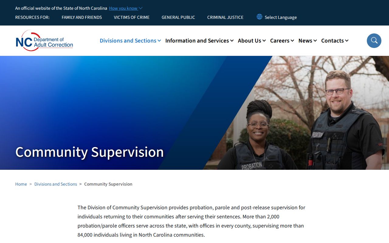 Craven County criminal records community supervision