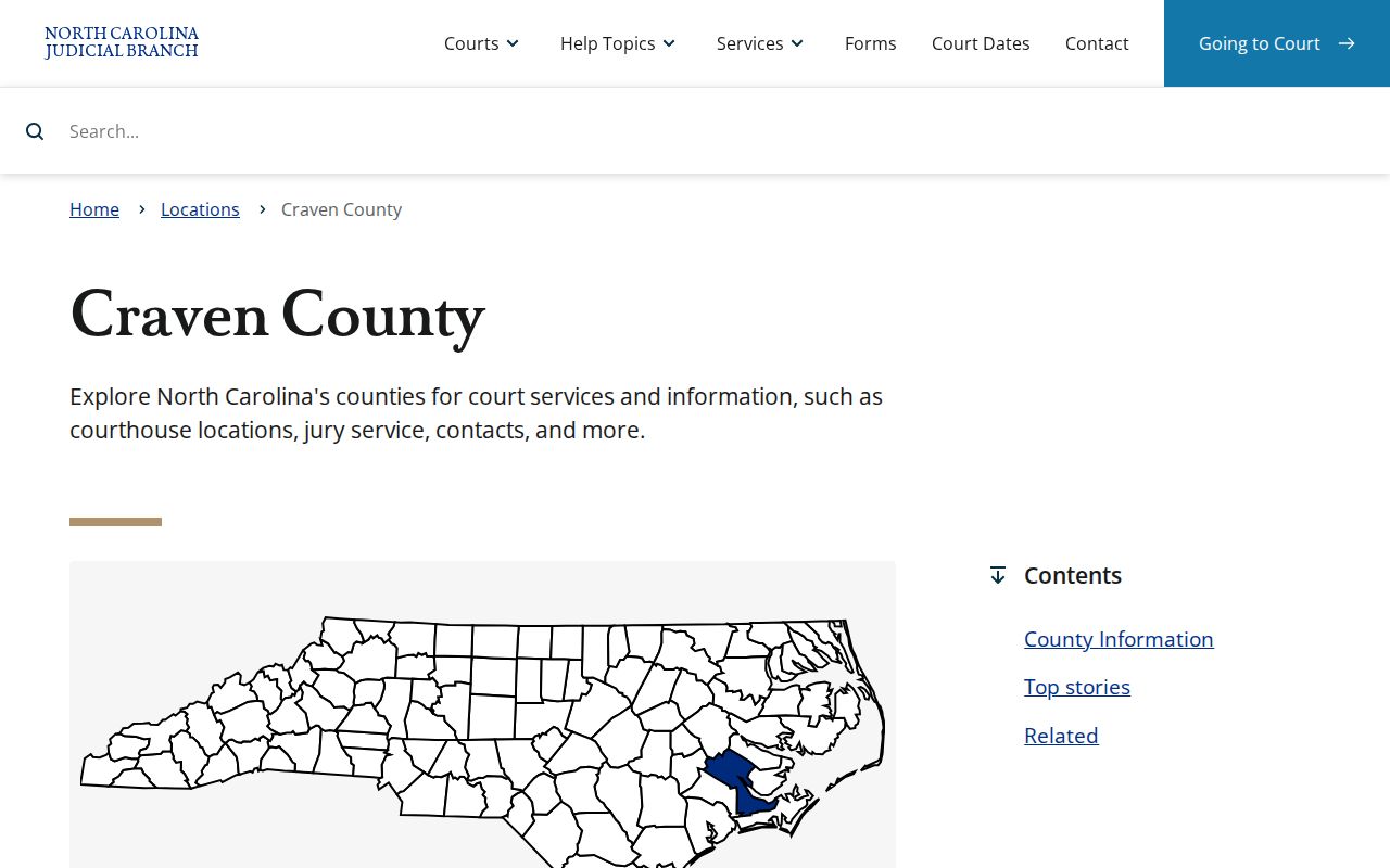 Craven County criminal records court hub