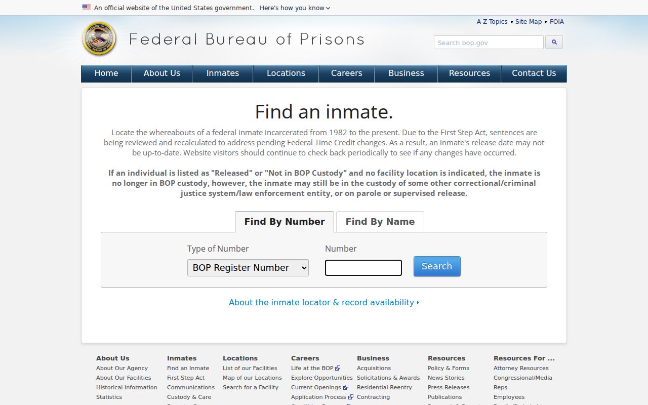 Craven County federal criminal history inmate locator