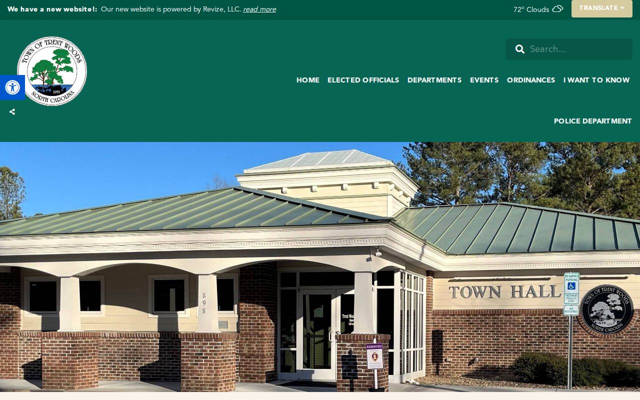 Trent Woods criminal records town government page
